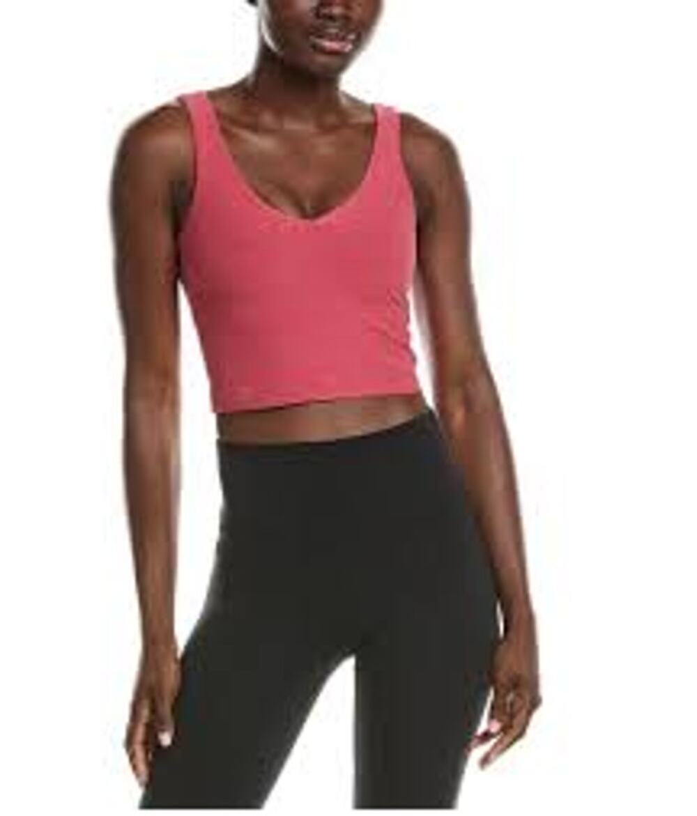 Beyond Yoga Spacedye Good Day V-Neck Cropped Tank Top Red Small